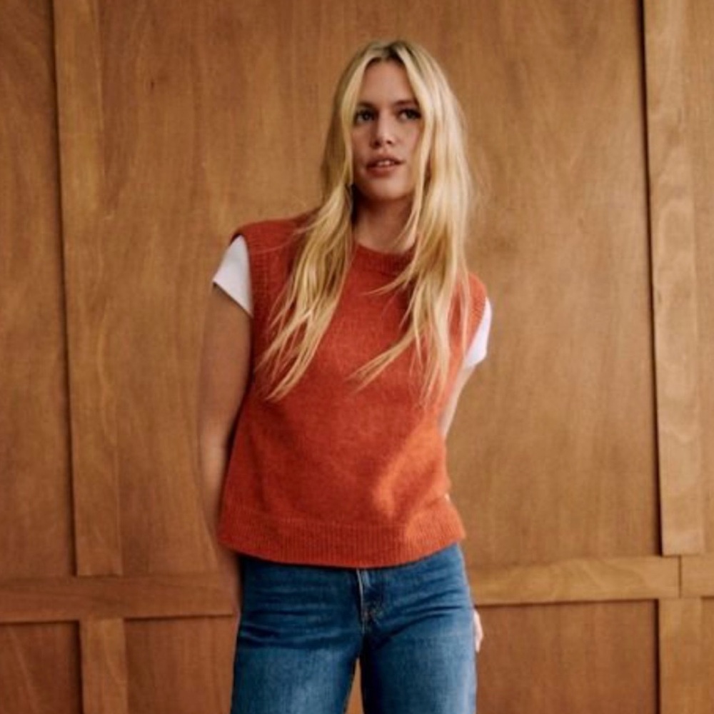 Sezáne Samuel Sweater Jumper Vest Copper